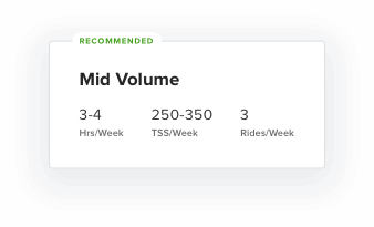 Volume card UI element
