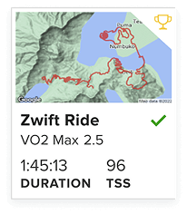 Training calendar and tracking interface